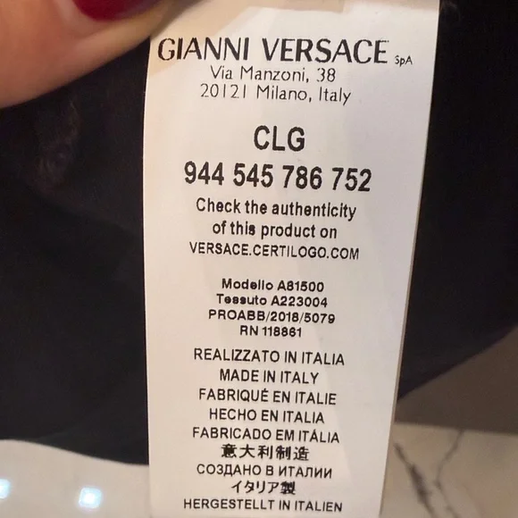 Versace Classic Black Polo Shirt brand NEW Large - Picture 10 of 16